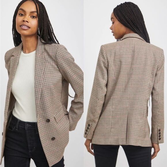 NWT Rails Jac Blazer in Cambridge Plaid Size MEDIUM - Picture 1 of 14
